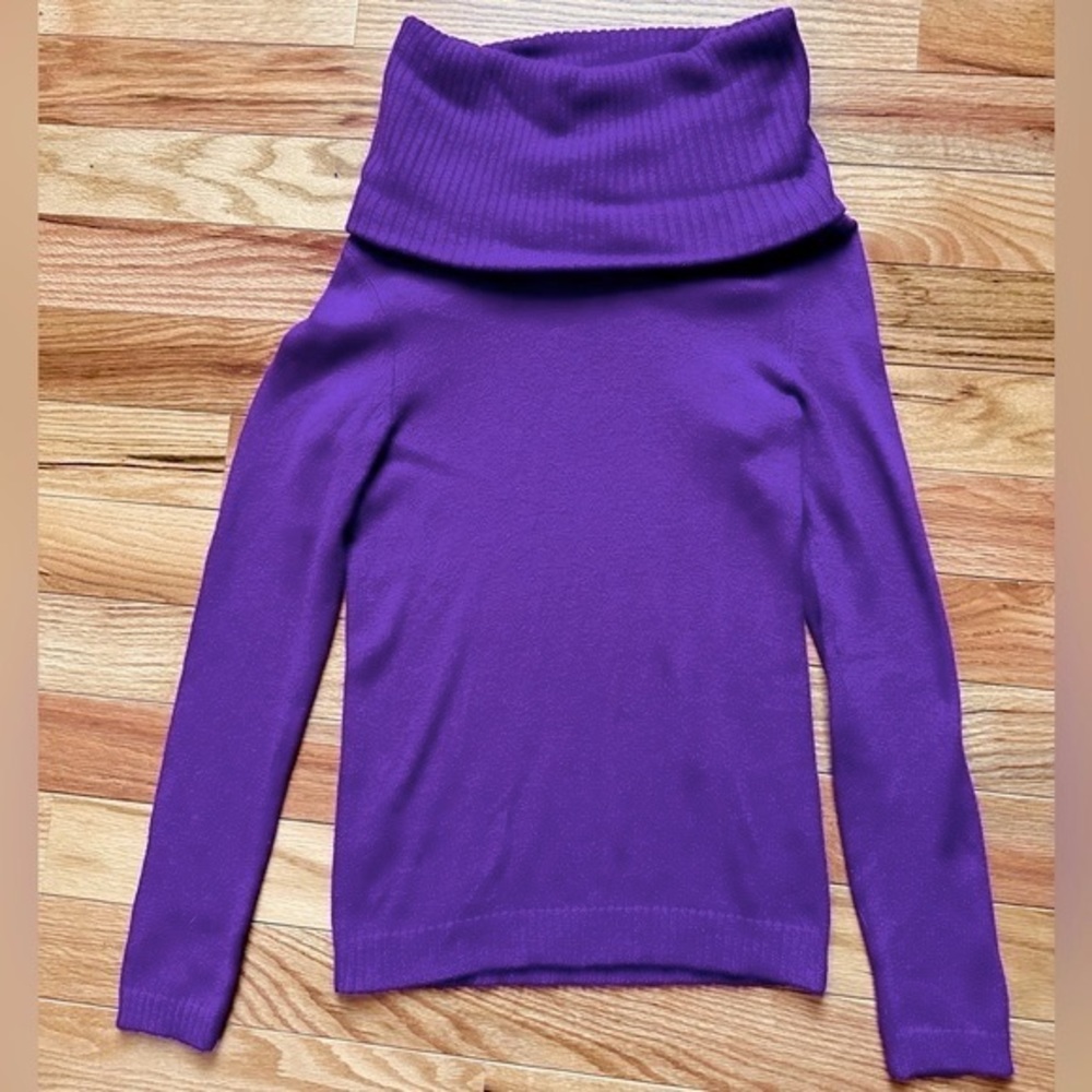 Gap Purple Cowl Neck Sweater Womens Size Small